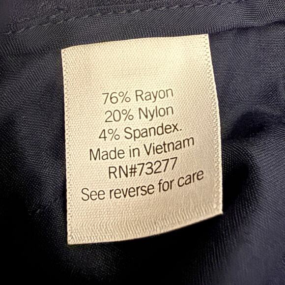 Nine West Slim Ankle Dress Pants Navy Blue Size 18 NWT Workwear Office Career - Picture 5 of 7